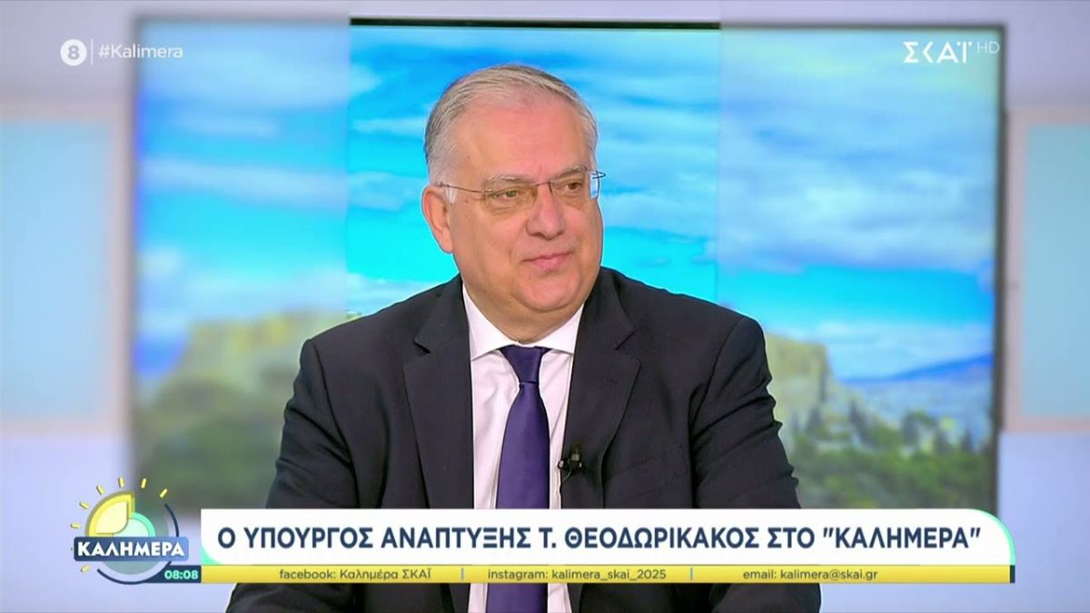 Υπουργός Ανάπτυξης Τάκης Θεοδωρικάκος