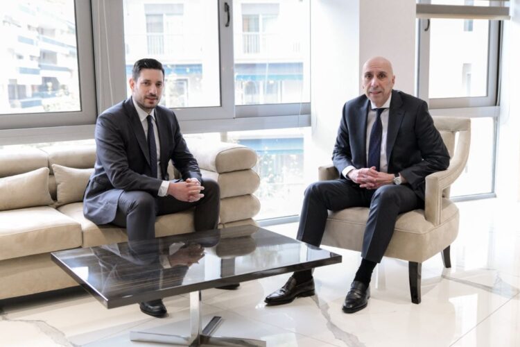 Αναπληρωτή Υπουργό Υποδομών και Μεταφορών, κύριο Κωνσταντίνο Κυρανάκη - Πρόεδρος του ΕΒΕΑ, κύριος Γιάννης Μπρατάκος