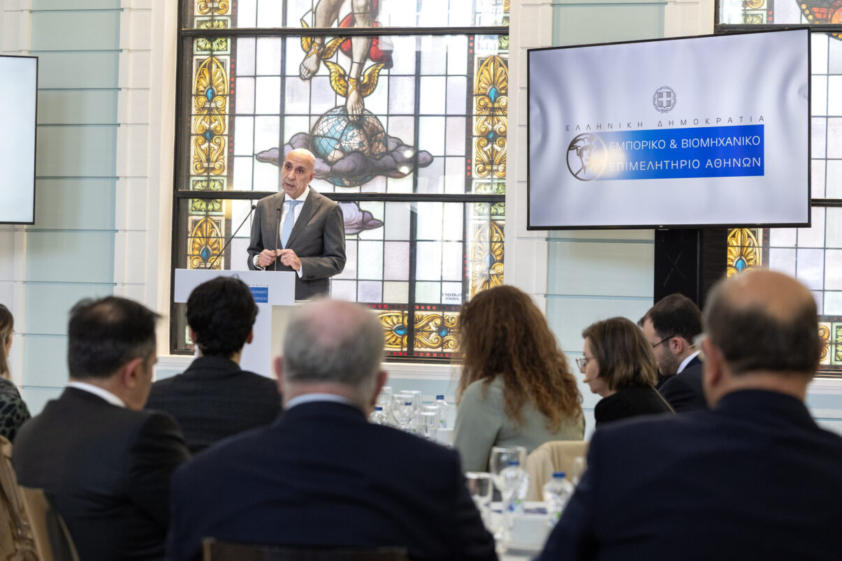 Ο Πρόεδρος του ΕΒΕΑ, κ. Γιάννης Μπρατάκος