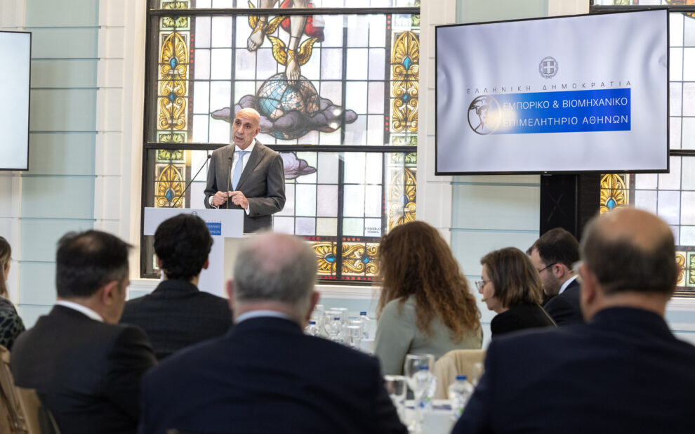 Ο Πρόεδρος του ΕΒΕΑ, κ. Γιάννης Μπρατάκος