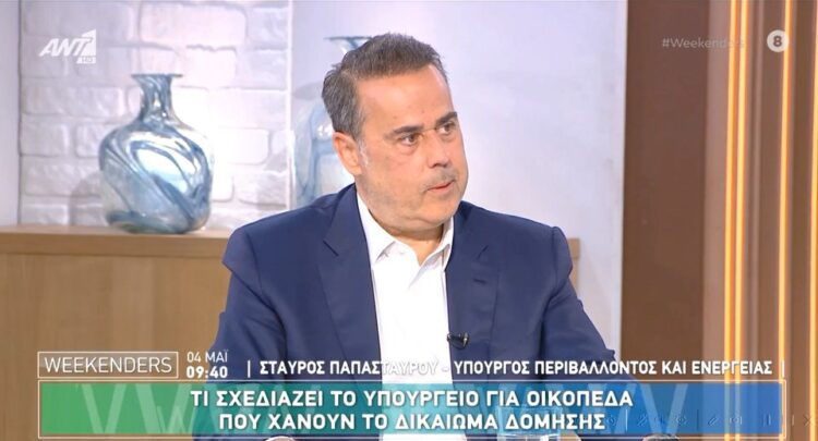 Υπουργός Περιβάλλοντος και Ενέργειας Στ. Παπασταύρου