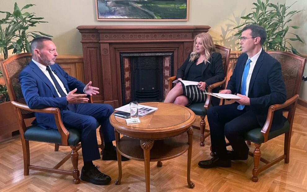 διοικητής της Τράπεζας της Ελλάδος Γ. Στουρνάρας