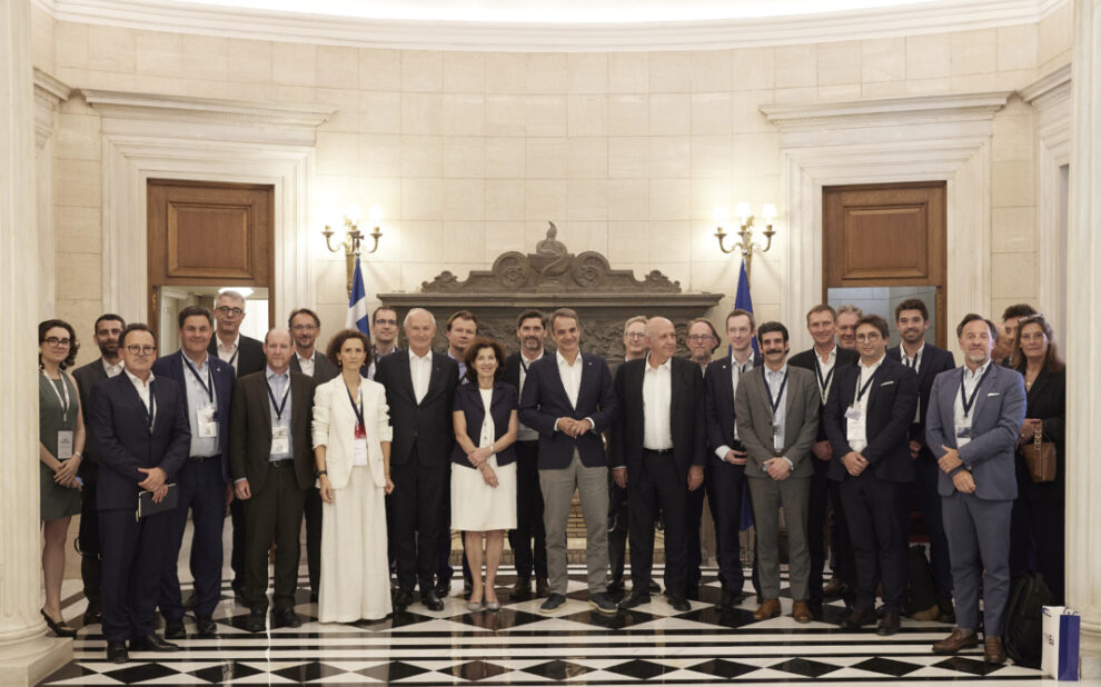 Συνάντηση του Πρωθυπουργού Κυριάκου Μητσοτάκη με αντιπροσωπεία του MEDEF