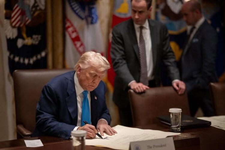 Ο Αμερικανός Πρόεδρος Ντόναλντ Τραμπ