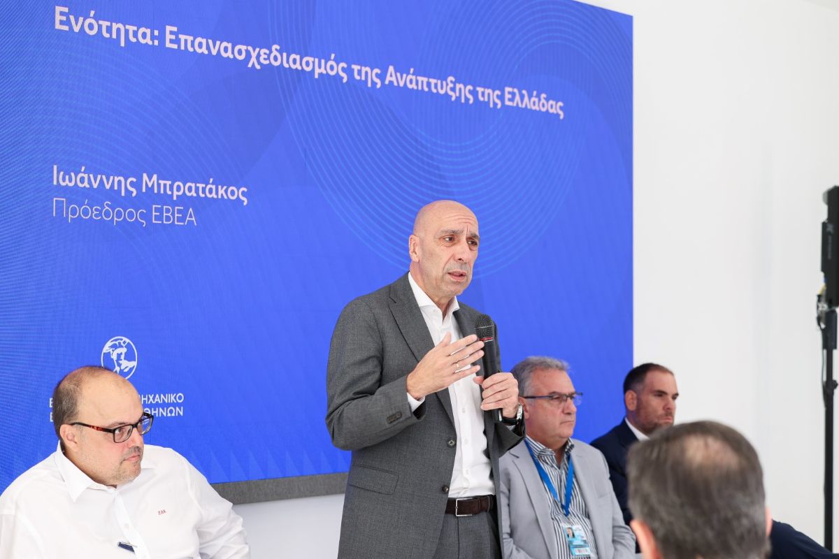 Ο Πρόεδρος του ΕΒΕΑ, κ. Γιάννης Μπρατάκος