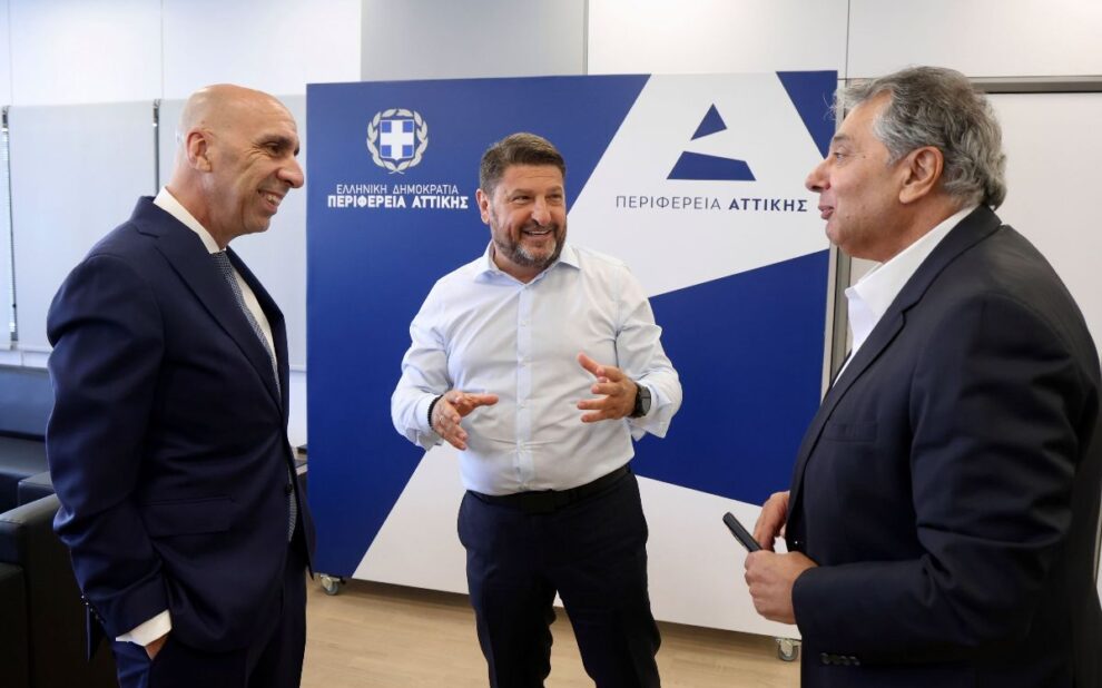 Συνάντηση του Περιφερειάρχη Αττικής με τον Πρόεδρο του ΕΒΕΑ και τον Πρόεδρο του ΕΒΕΠ