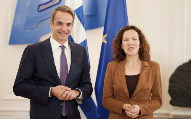 Συνάντηση του Πρωθυπουργού Κυριάκου Μητσοτάκη με την Εκτελεστική Αντιπρόεδρο της Ευρωπαϊκής Επιτροπής Roxana Mînzatu