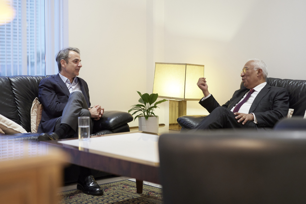 Συνάντηση του Πρωθυπουργού Κυριάκου Μητσοτάκη με τον Πρόεδρο του Ευρωπαϊκού Συμβουλίου Αντόνιο Κόστα