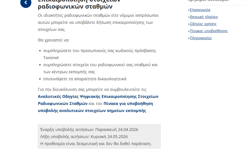 «Ψηφιακό μητρώο» για τα ραδιόφωνα