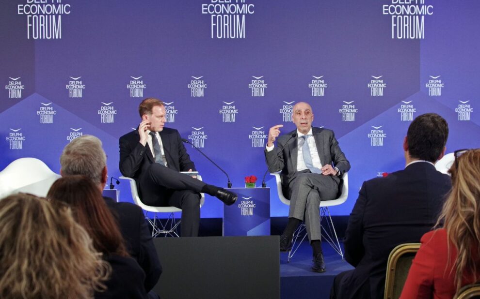 ο Πρόεδρος του ΕΒΕΑ, κ. Γιάννης Μπρατάκος, στο πλαίσιο του 11ου Οικονομικού Φόρουμ των Δελφών