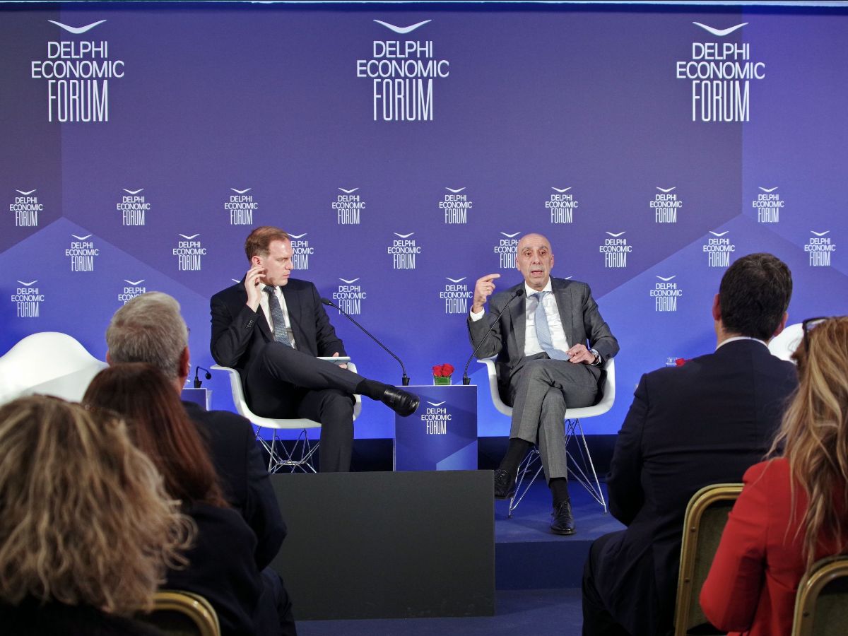 ο Πρόεδρος του ΕΒΕΑ, κ. Γιάννης Μπρατάκος, στο πλαίσιο του 11ου Οικονομικού Φόρουμ των Δελφών