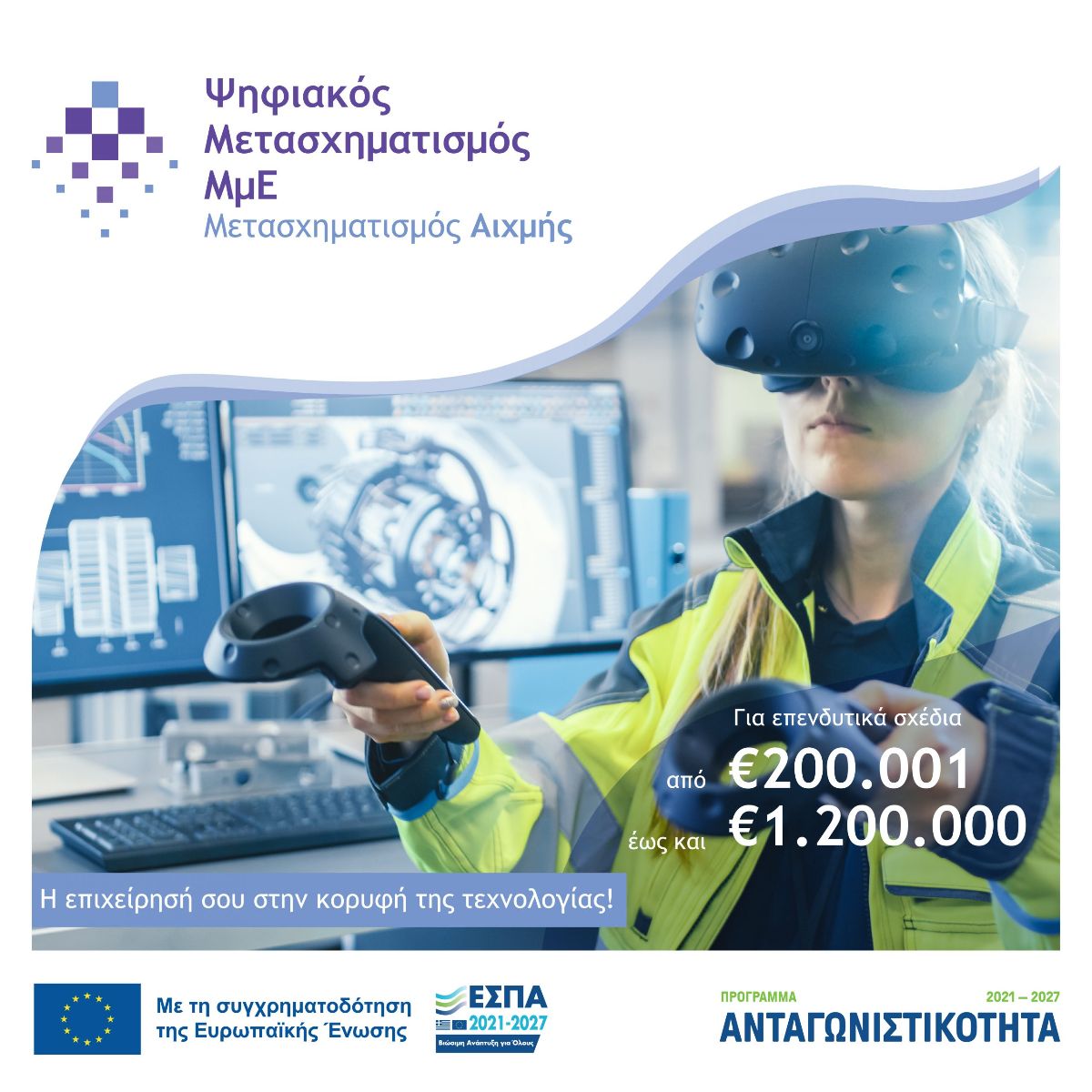 7η τροποποίηση της Πρόσκλησης της Δράσης «Ψηφιακός Μετασχηματισμός Αιχμής ΜμΕ»