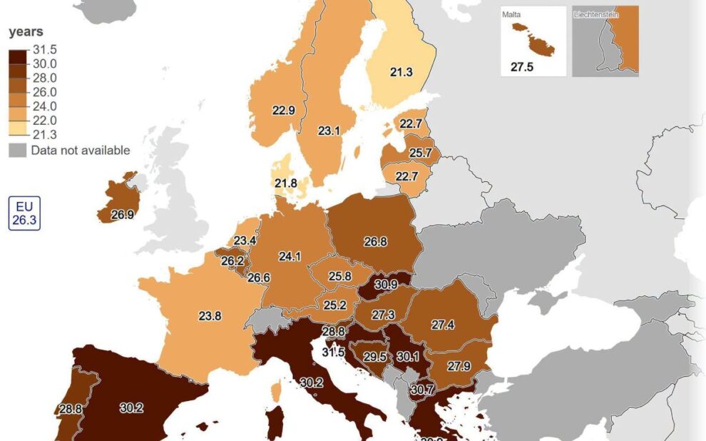 Eurostat - Πότε φεύγουν οι νέοι από το πατρικό τους σπίτι στην ΕΕ;