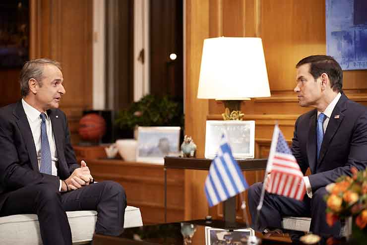 Συνάντηση Κ. Μητσοτάκη – Μ. Ρούμπιο